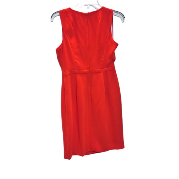 J Crew Red Sleeveless Scalloped Lined Dress - Picture 5 of 10